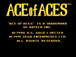 Ace of Aces screenshot 3 for Sega Master System